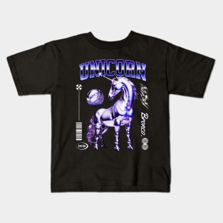 Neon Y2K Unicorn Kids T-Shirt